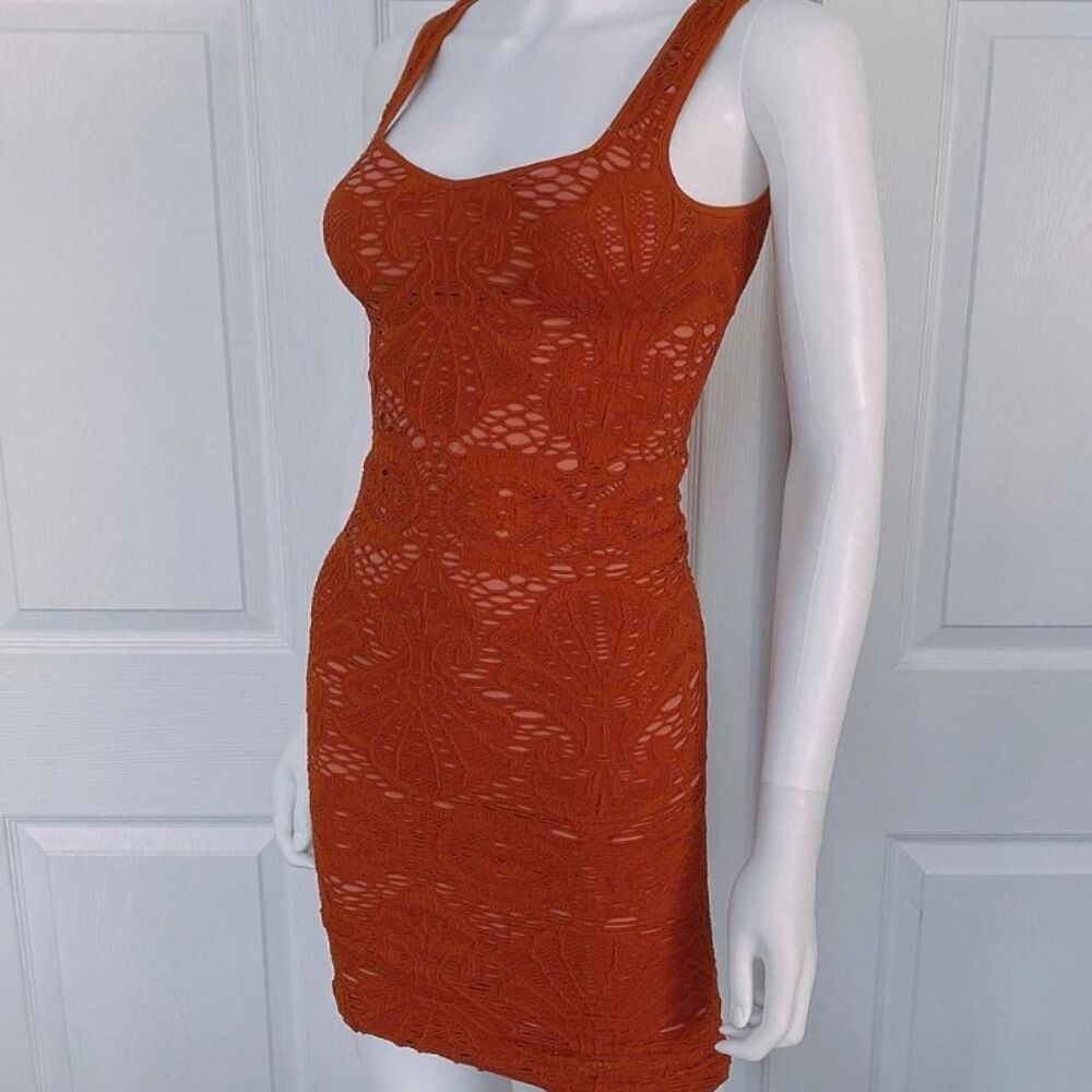 Free-people Women's Orange Dress